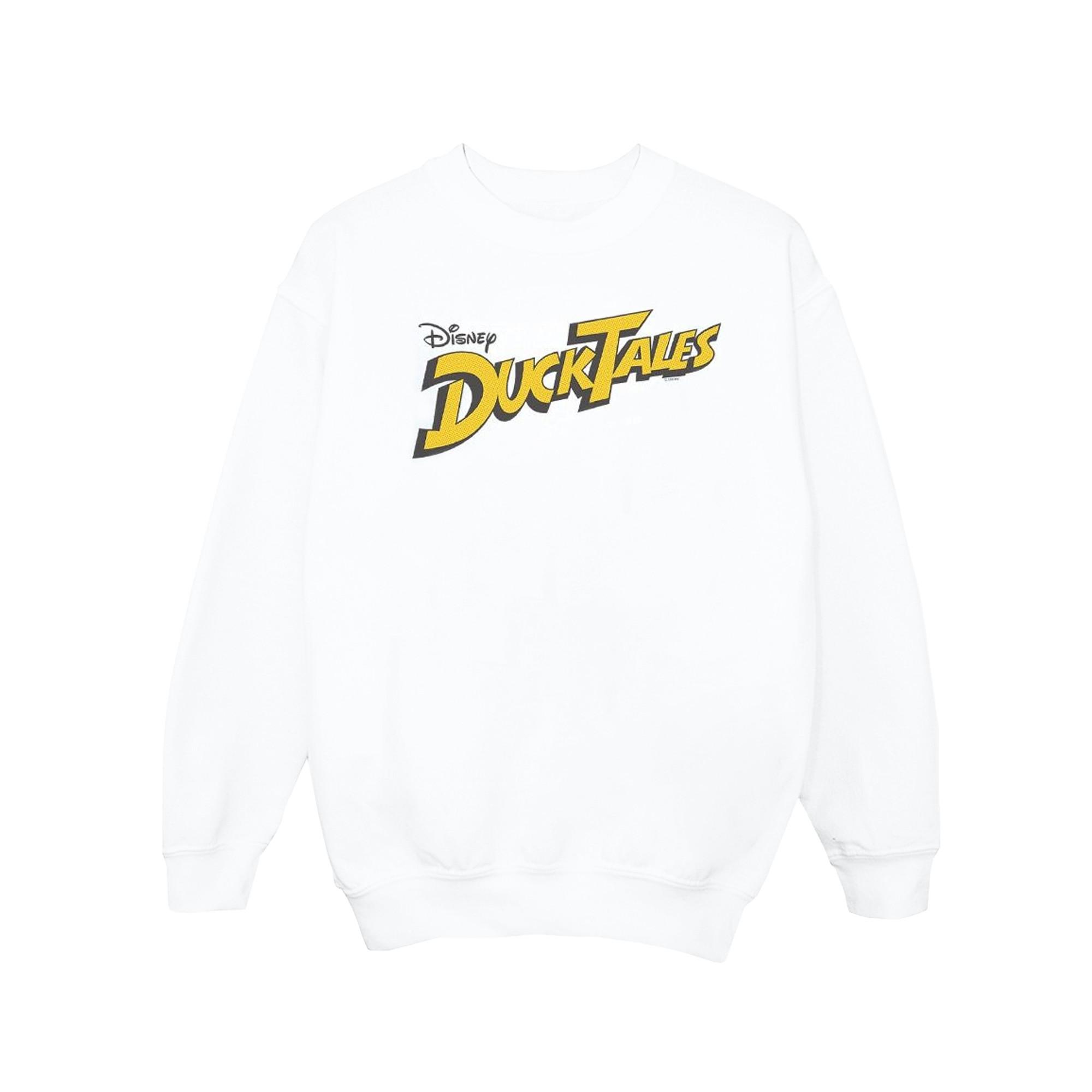 Image of Duck Tales Logo Sweatshirt Unisex Weiss 140/146