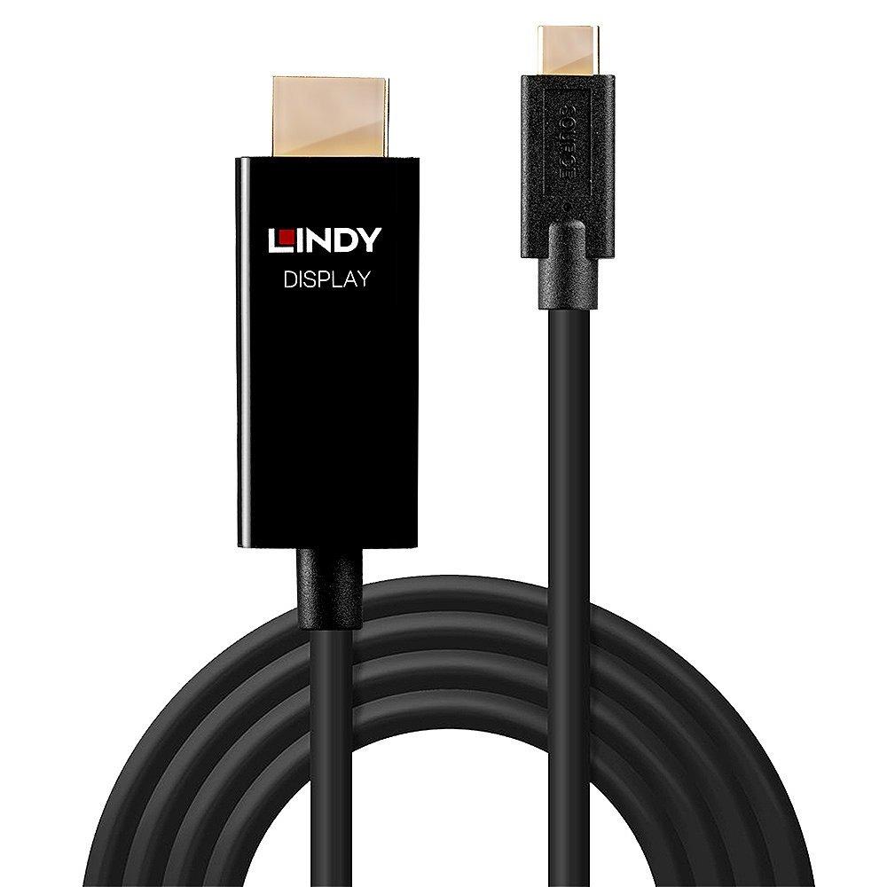 LINDY  Lindy 43292 Videokabel-Adapter 2 m USB Typ-C HDMI Typ A (Standard) Schwarz 