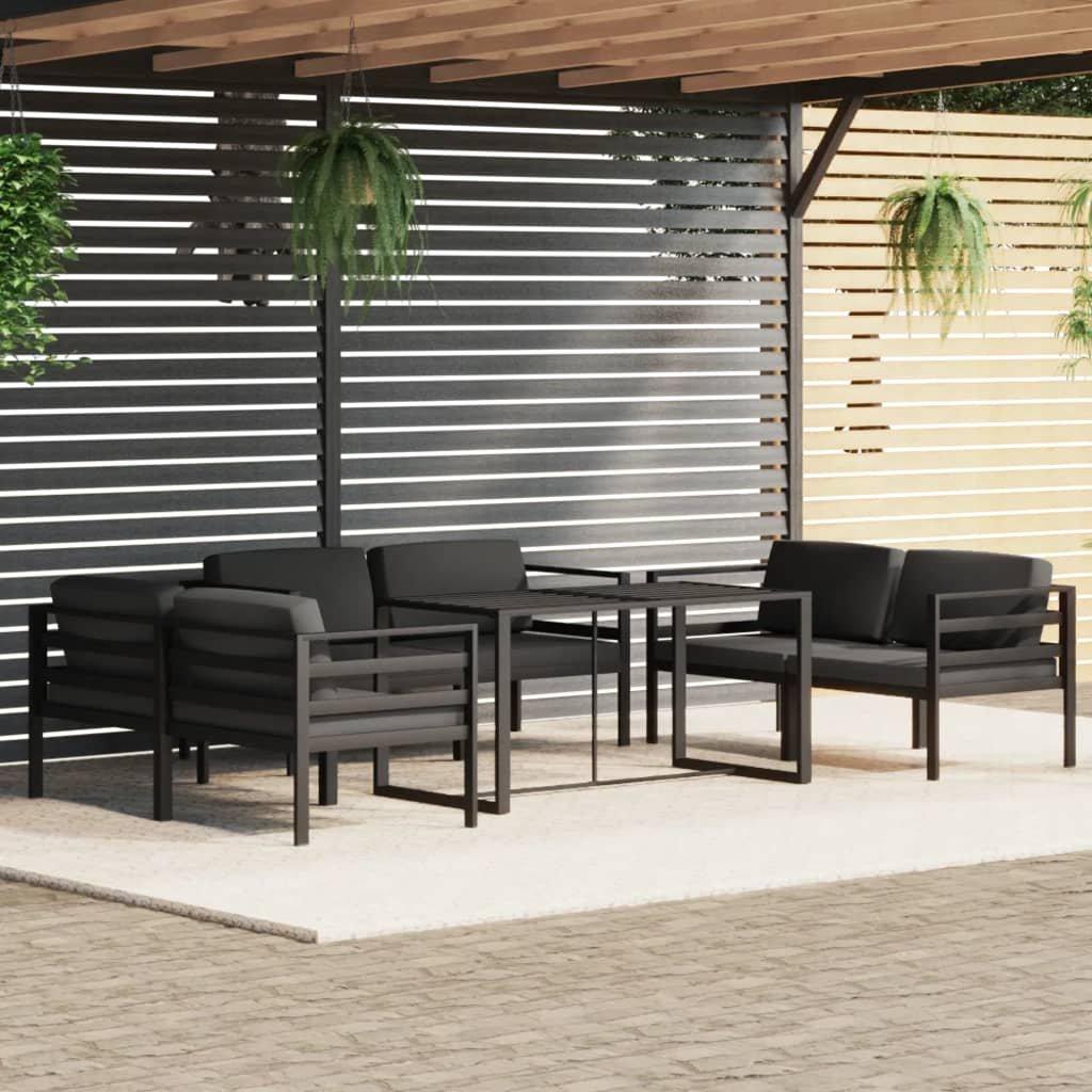 VidaXL Garten-lounge-set aluminium  