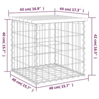 VidaXL Banc de jardin bois de pin  