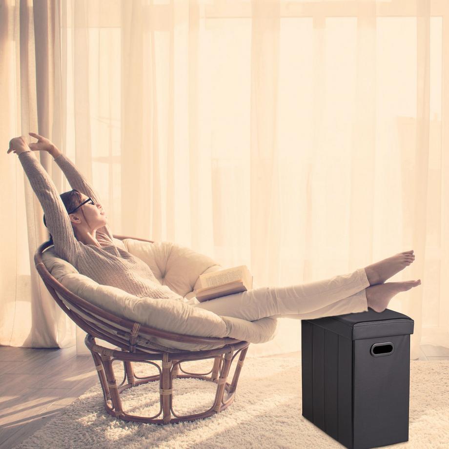 Northix Ottoman ausem Kunstleder  