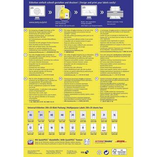 Avery-Zweckform AVERY ZWECKFORM Etiketten 38x21,2mm, 14300 Stk.  