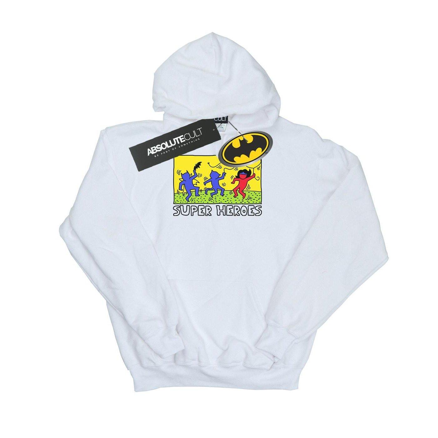 Image of Batman Pop Art Kapuzenpullover Herren Weiss 5XL