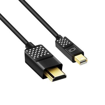 Mini-DisplayPort / HDMI Adapterkabel Mini DisplayPort Stecker, HDMI-A Stecker 1.80 m Schwarz