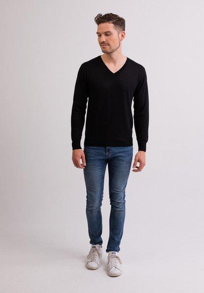 CASH-MERE.CH  Kaschmir V-Ausschnitt Pullover 