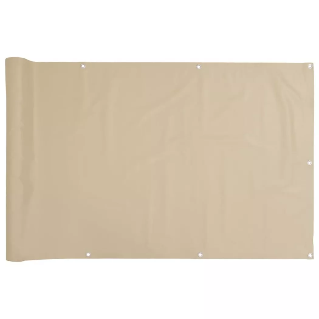 Paravento Balcone Beige 120x600 Cm In Tessuto Oxford - Vidaxl