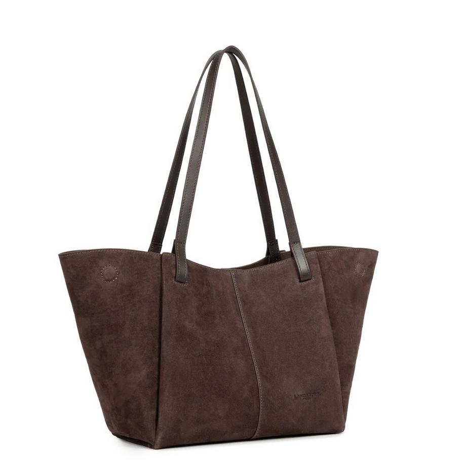 LANCASTER Sac en cuir velours  