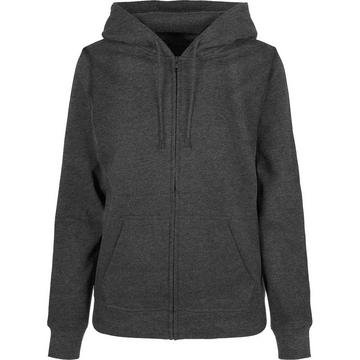 Basic Hoodie mit durchgehendem Reißverschluss