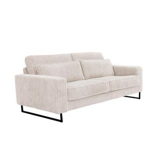 Maison Céphy Sofa 3-Sitzer - Cord - Beige - TESSIO von Maison Céphy  