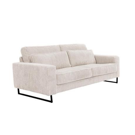 Maison Céphy Sofa 3-Sitzer - Cord - Beige - TESSIO von Maison Céphy  