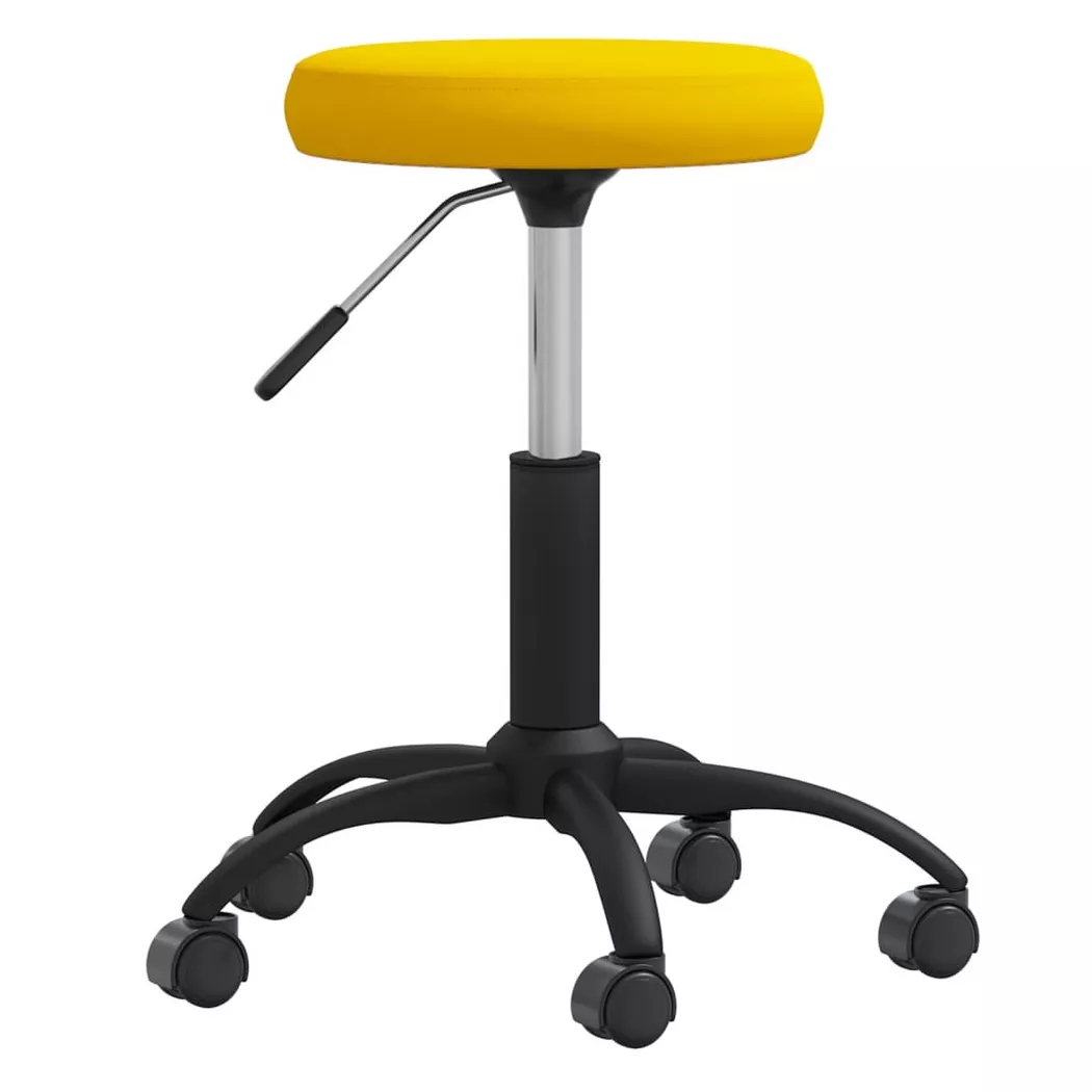 VidaXL - Chaise de bureau velours, One Size, Moutarde