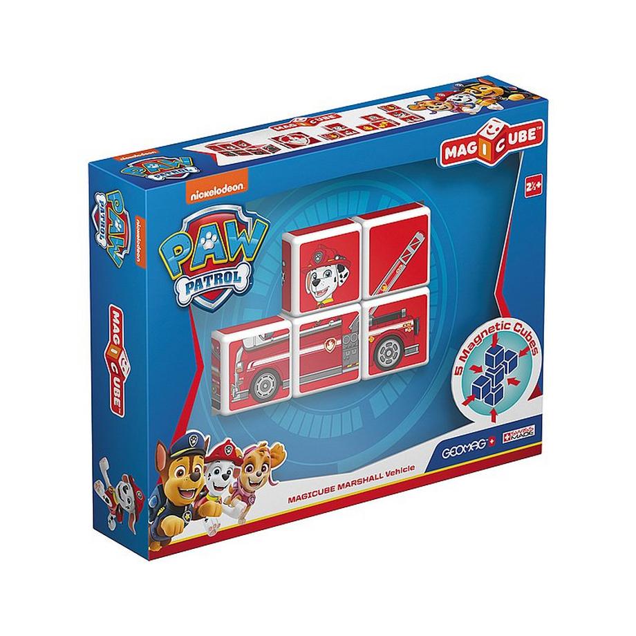 Geomag MagiCube Paw Patrol Marshall Fire Truck - 5 pièces