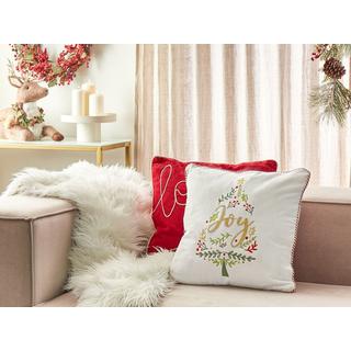 Beliani Coussin en Velours Moderne ECHEVERIA  