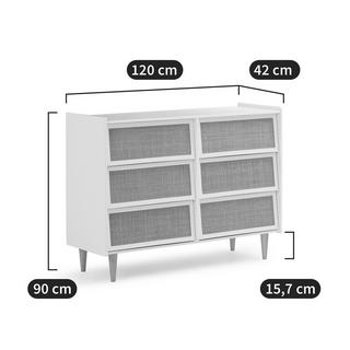 La Redoute Intérieurs Commode 6 tiroirs en cannage  