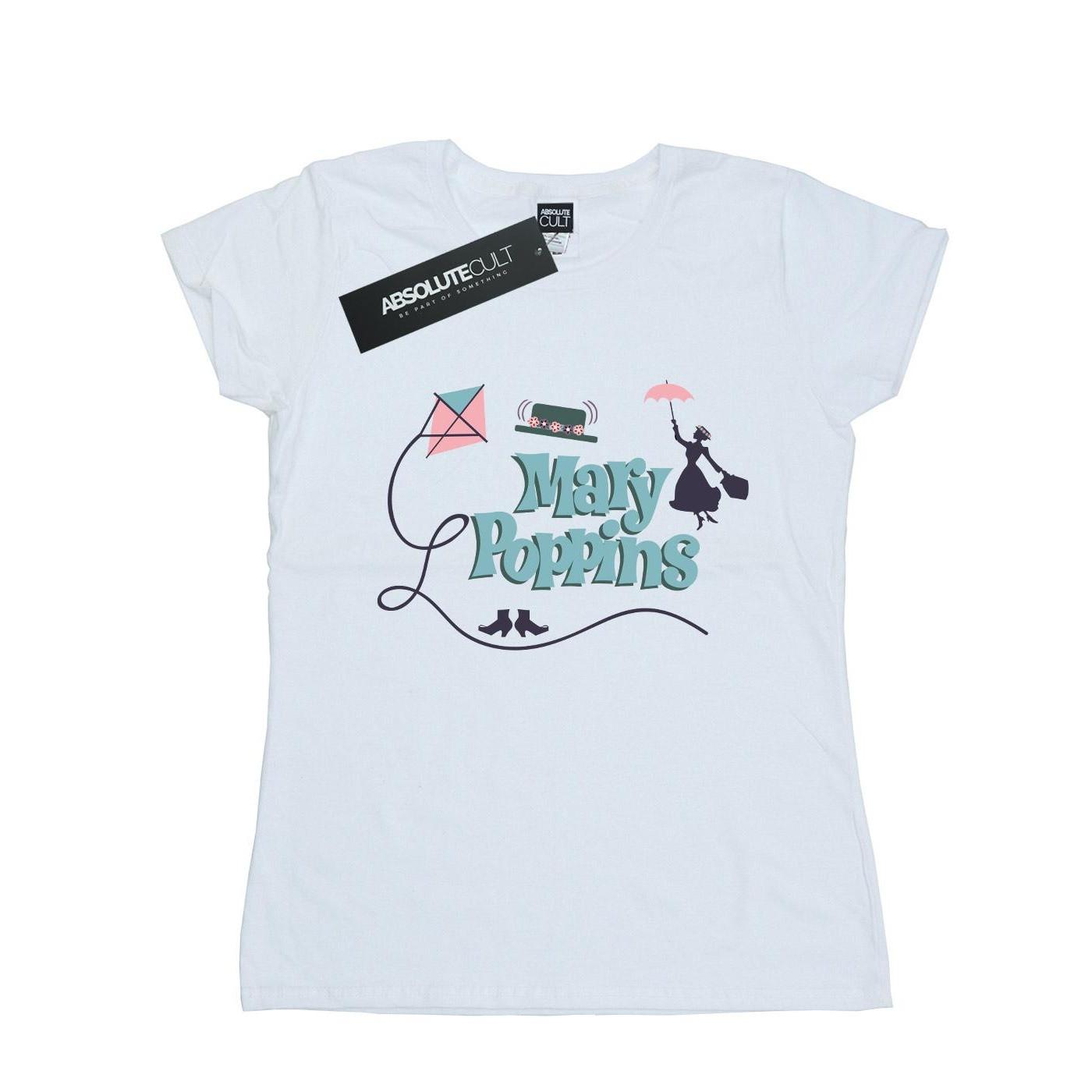 Image of Mary Poppins Logo Tshirt Damen Weiss S