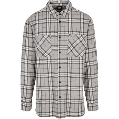 URBAN CLASSICS Camicia Lunga Oversize a Quadri  