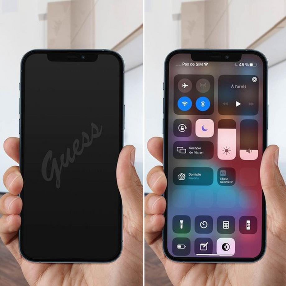 GUESS  Apple iPhone 12 Pro - Glas-Displayschutzfolie 