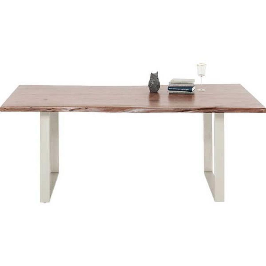 KARE Design Tisch Harmony Walnut Silber 180x90cm  