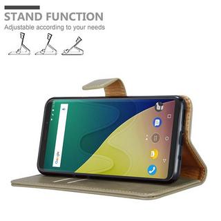 Cadorabo  Housse compatible avec WIKO VIEW XL - Coque de protection avec fermeture magnétique, fonction de support et compartiment pour carte 