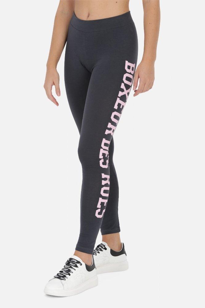 Image of Basic Leggings With Front Logo Damen Anthrazit L