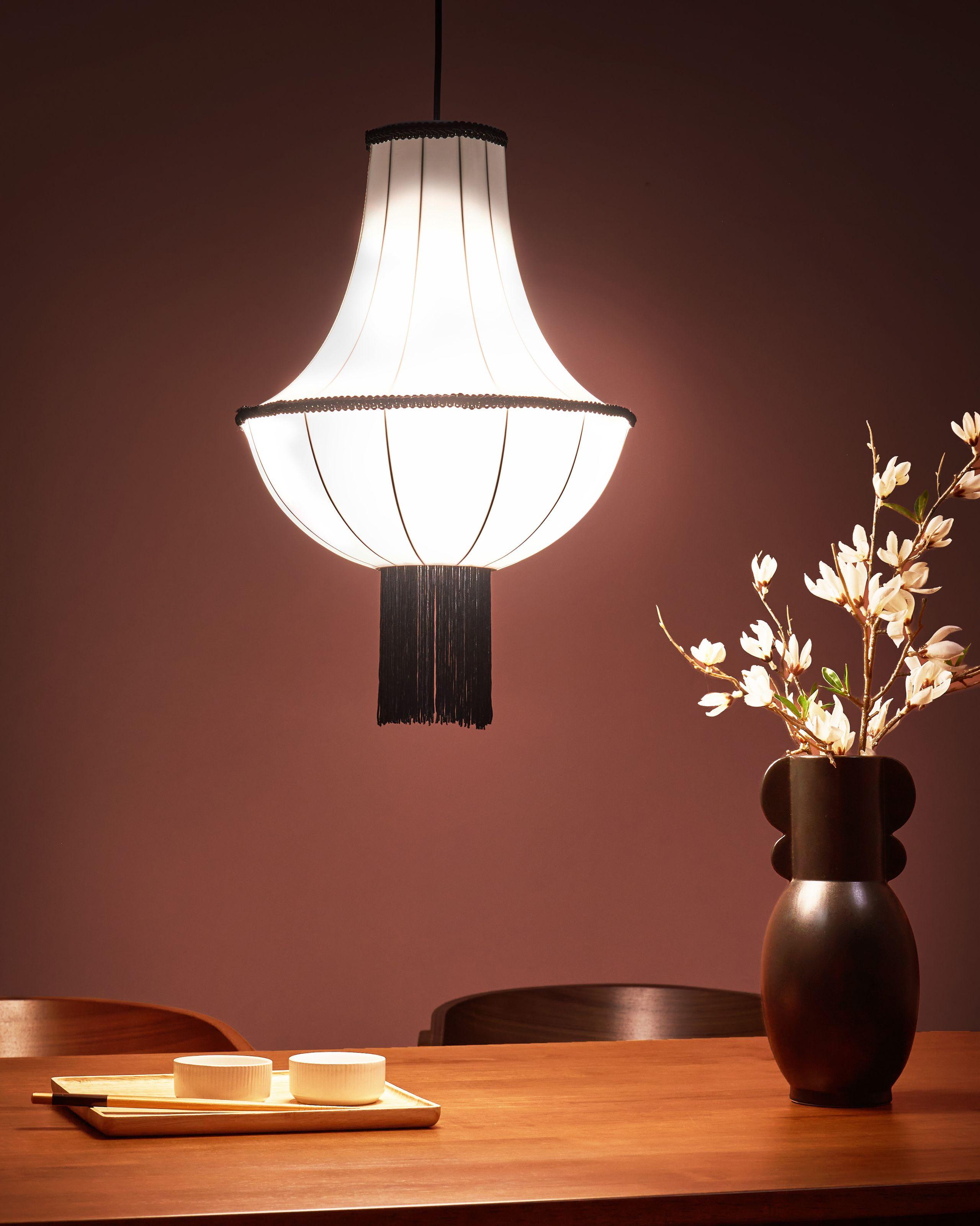 Beliani Lampadario en Nylon Classico ARAGUA  