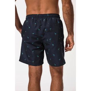 JP1880  Shorts da mare con cintura elastica e stampa minimalista, fino alla tg. 8XL 