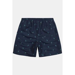 JP1880  Shorts da mare con cintura elastica e stampa minimalista, fino alla tg. 8XL 