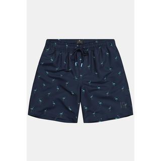 JP1880  Shorts da mare con cintura elastica e stampa minimalista, fino alla tg. 8XL 