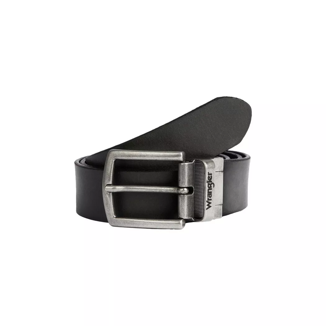 Wrangler - 2Sided Cintura, per uomo, Nero, Größe 115