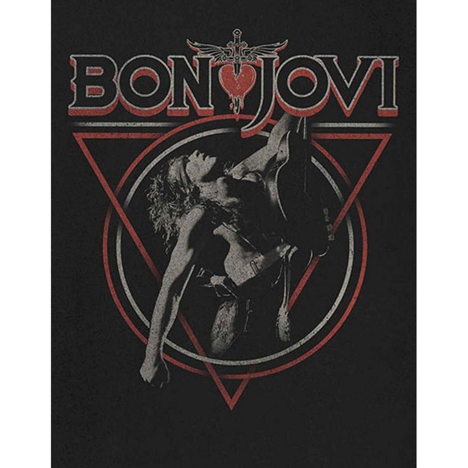 Bon Jovi Triangle Overlap T-Shirt  