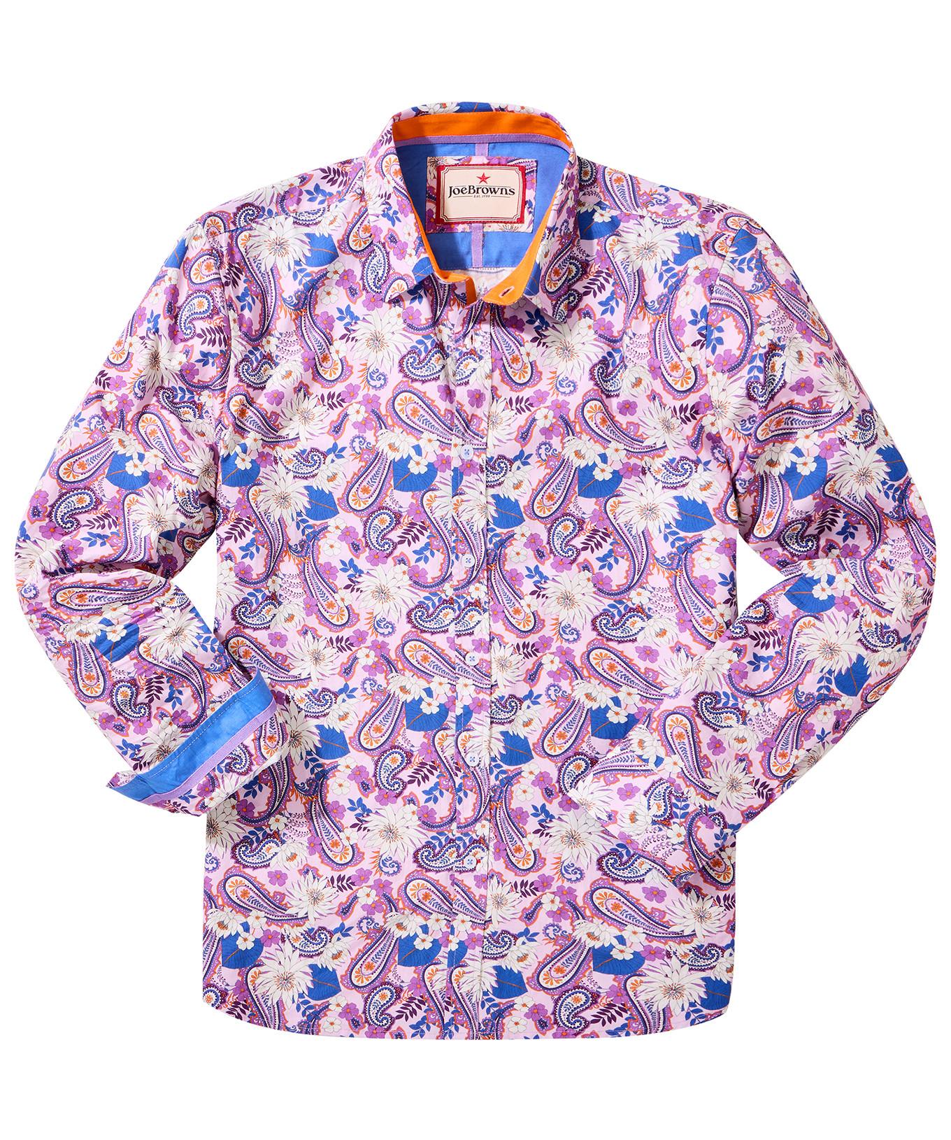Joe Browns Camicia Maniche Lunghe Fantasia Paisley Floreale  