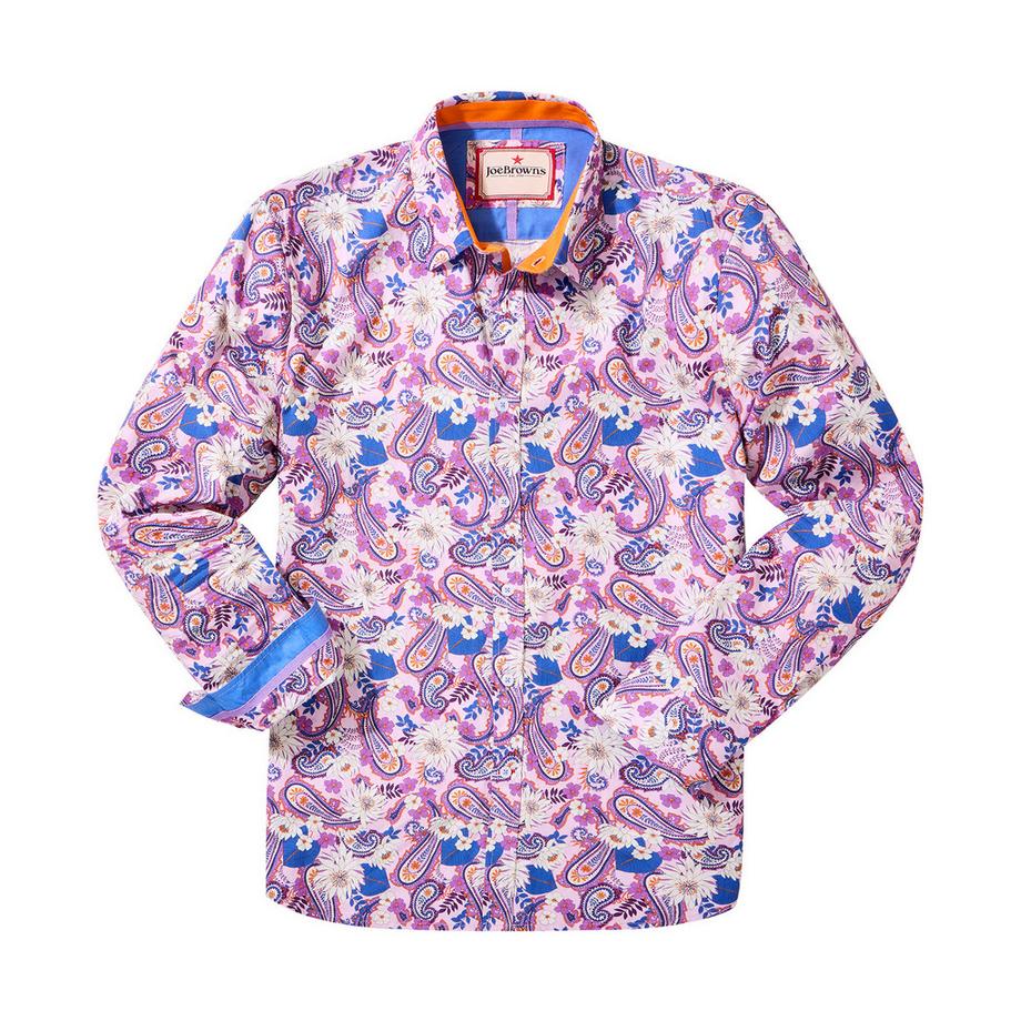 Joe Browns Langarmhemd Paisleymuster Blumenmuster  