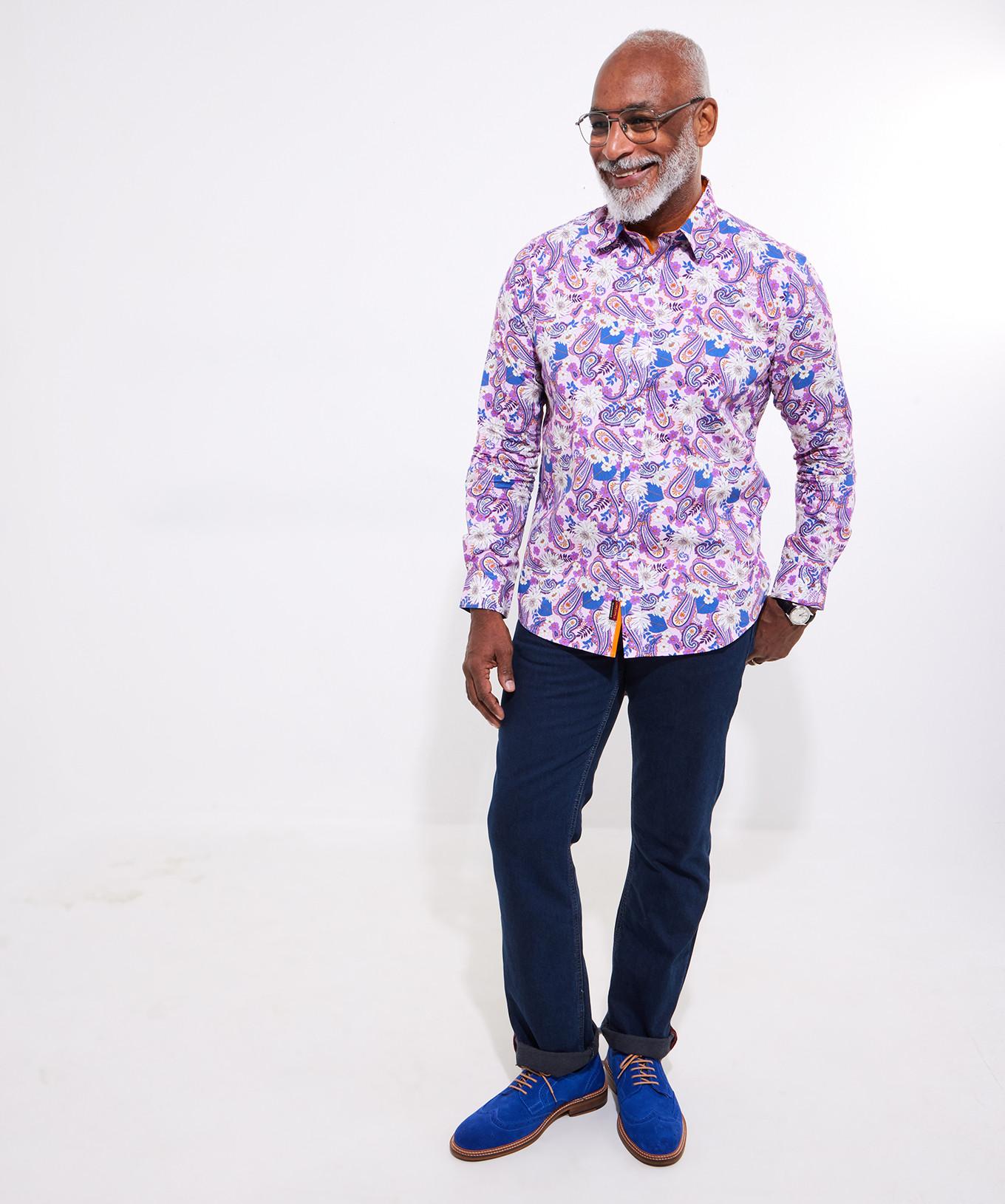 Joe Browns Camicia Maniche Lunghe Fantasia Paisley Floreale  