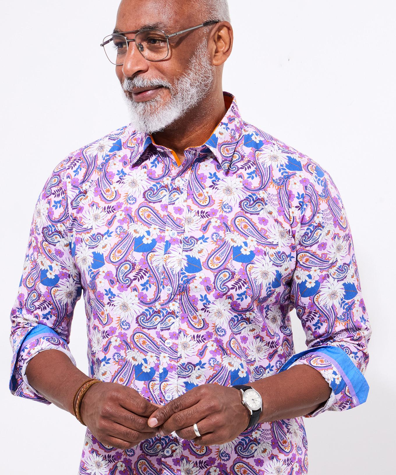 Joe Browns Camicia Maniche Lunghe Fantasia Paisley Floreale  