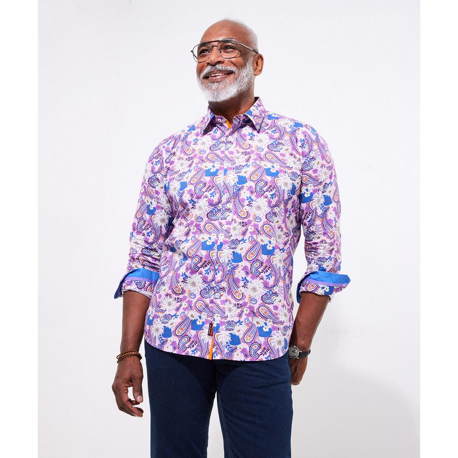 Joe Browns Langarmhemd Paisleymuster Blumenmuster  