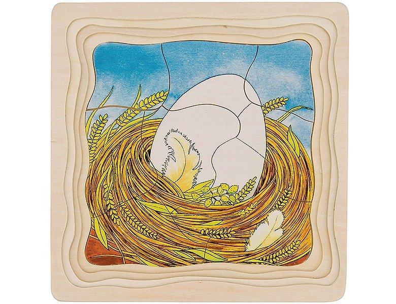 Image of Holzpuzzle Hänchen 44 Stück