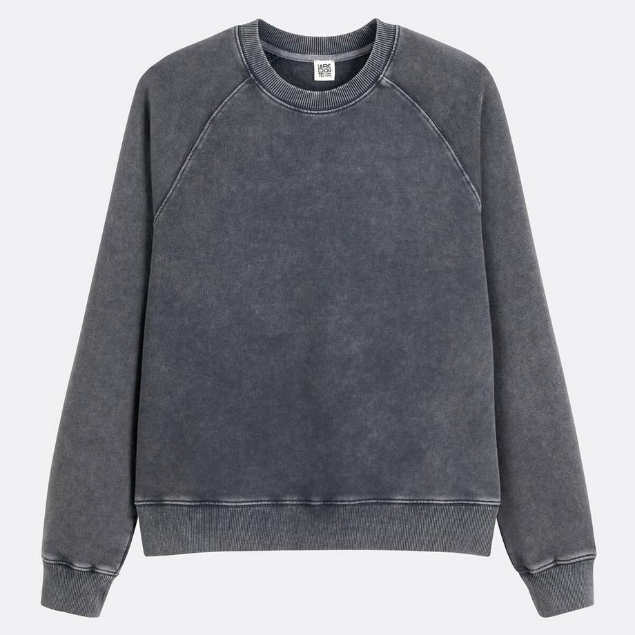La Redoute Collections Sweatshirt mit rundem Ausschnitt  