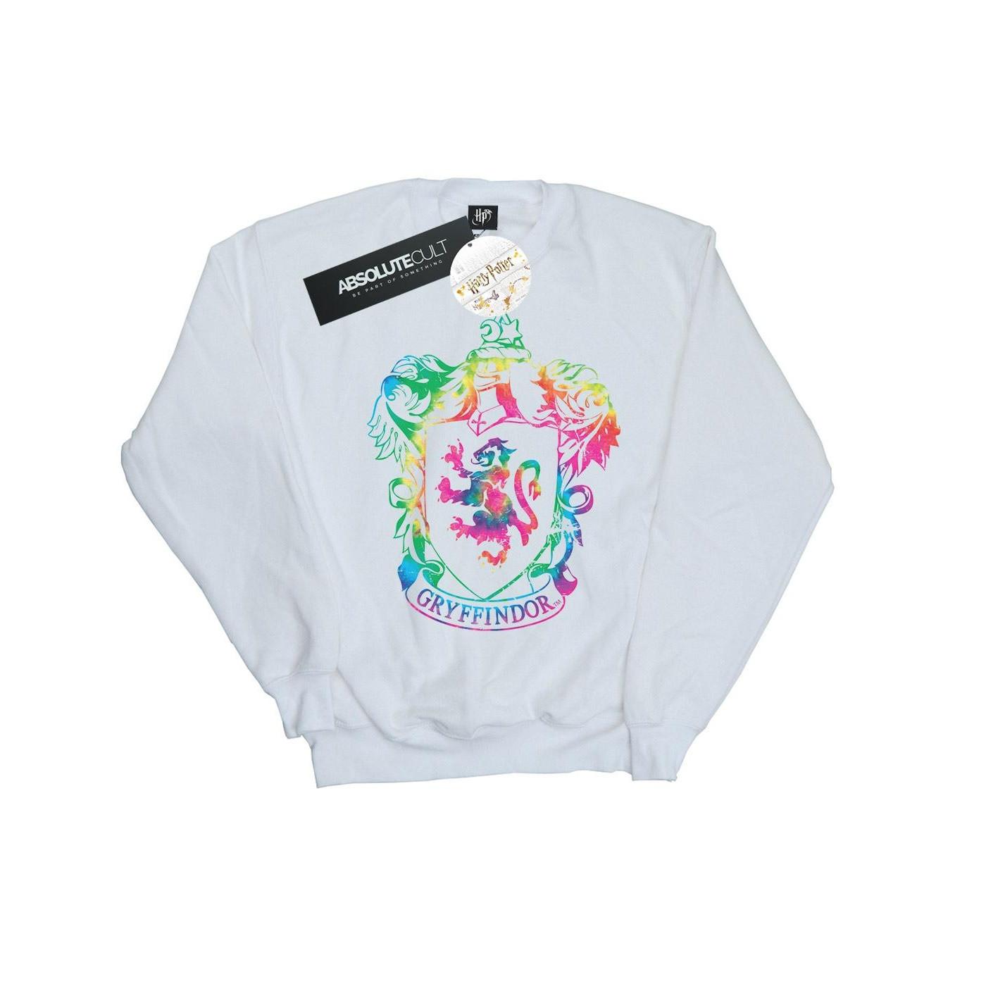 Image of Gryffindor Crest Tie Dye Infill Sweatshirt Herren Weiss 3XL