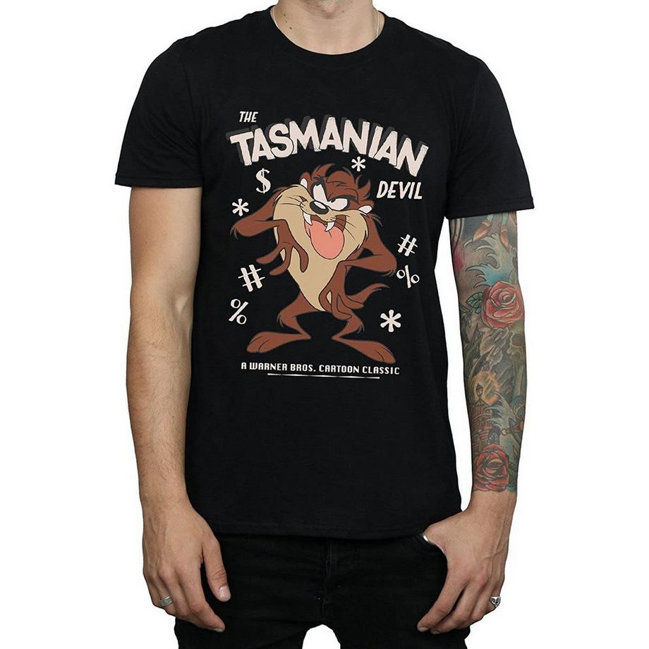 LOONEY TUNES T-Shirt Stampa Tasmanian Devil  