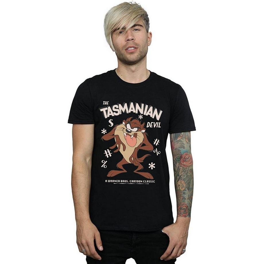 LOONEY TUNES T-Shirt Stampa Tasmanian Devil  