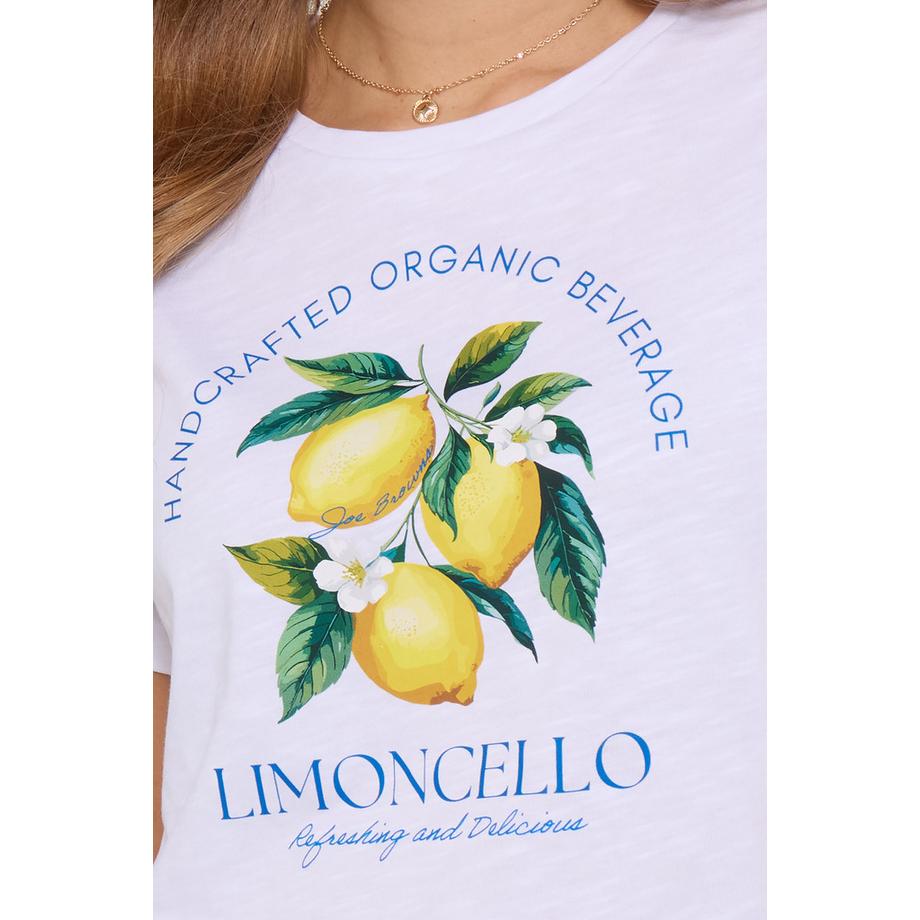 Joe Browns Maglietta in Jersey con Stampa Limone  