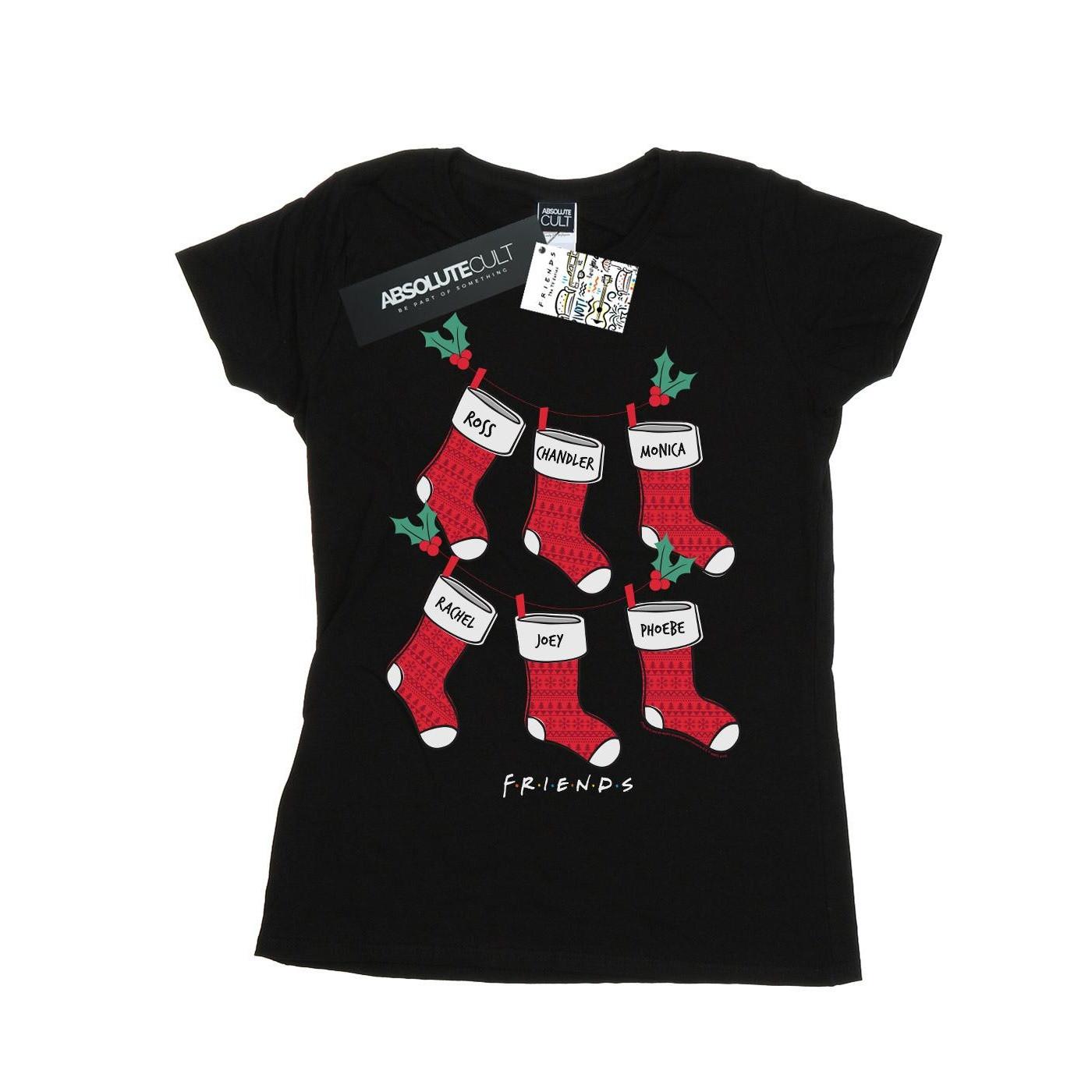 Image of Christmas Stockings Tshirt Damen Schwarz XL