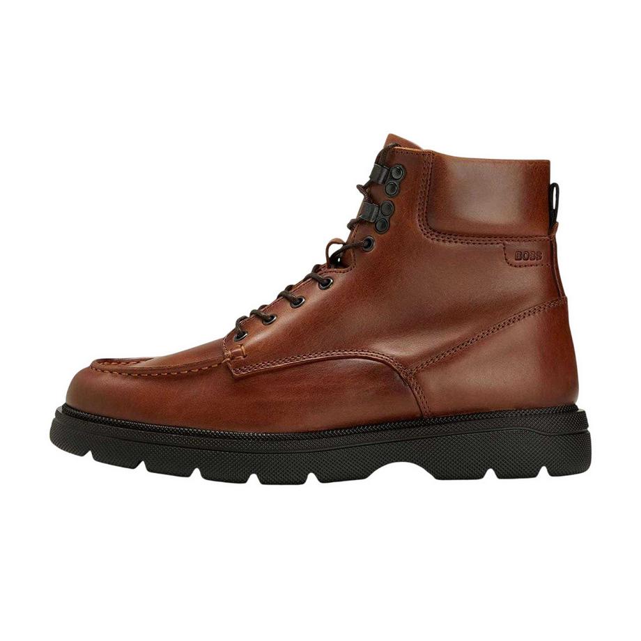 BOSS Stivali Jacob in Pelle con Tacco a Blocco  