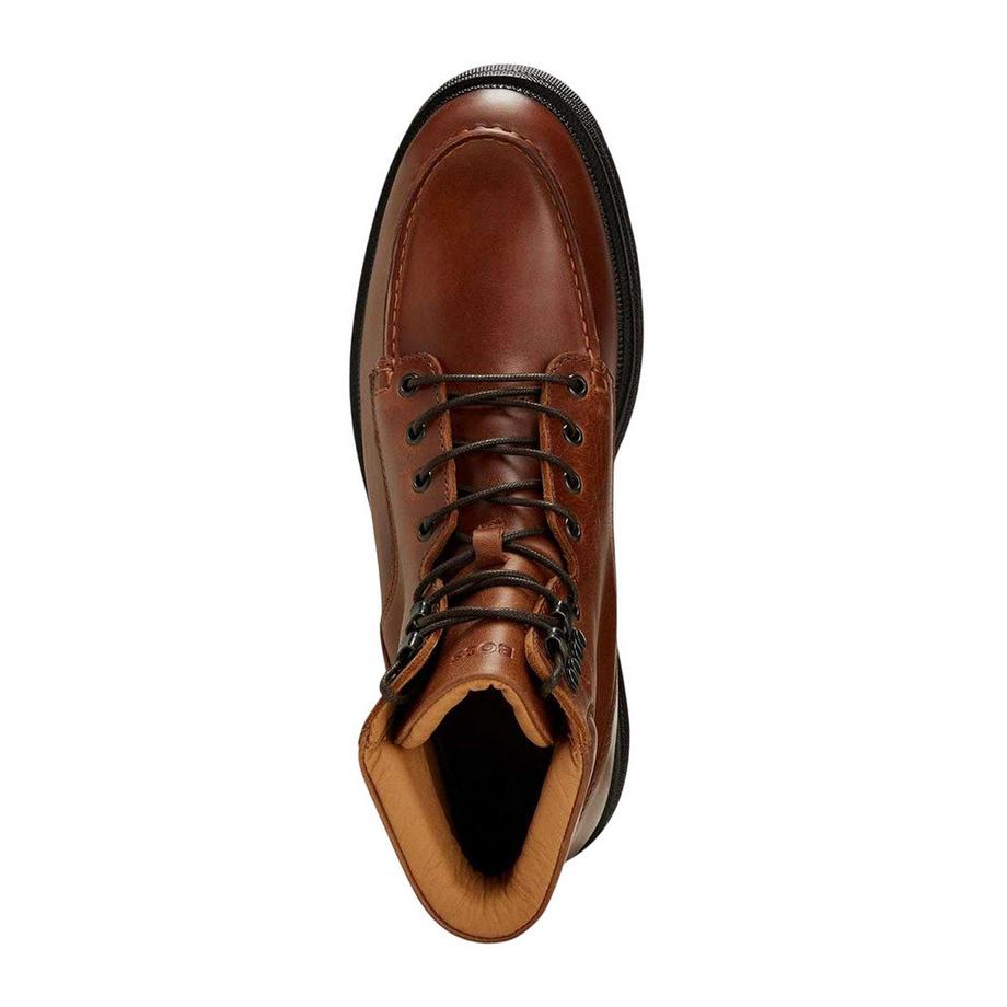 BOSS Stivali Jacob in Pelle con Tacco a Blocco  