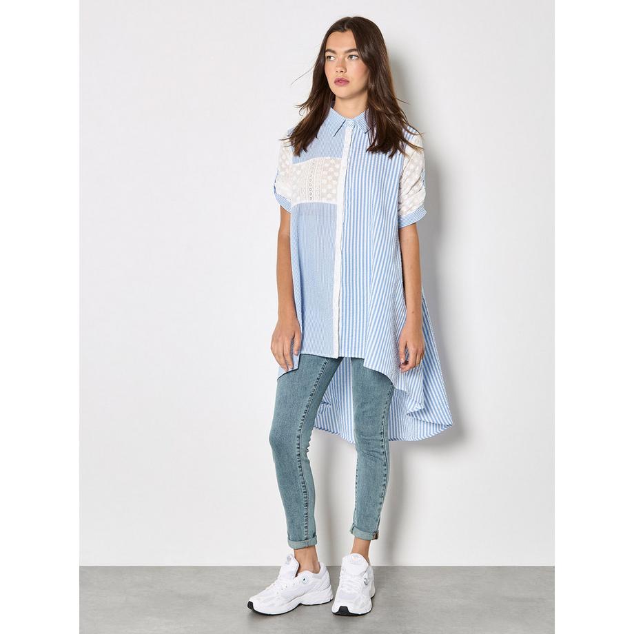 APRICOT Chemise rayée brodée  