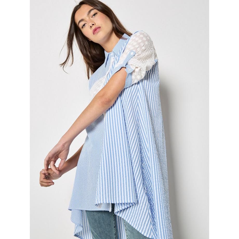 APRICOT Chemise rayée brodée  