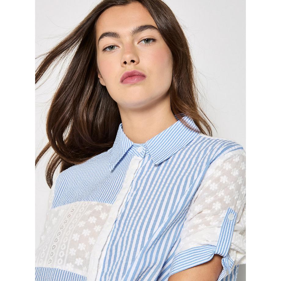 APRICOT Chemise rayée brodée  