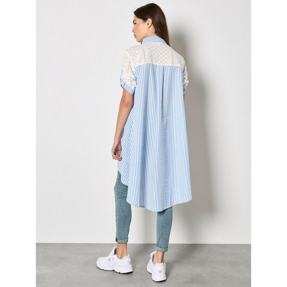 APRICOT Chemise rayée brodée  