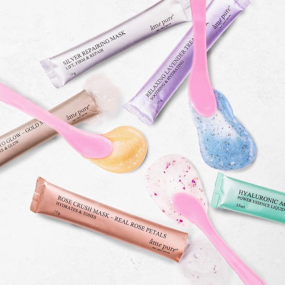 âme pure  ALL STARS Geschenkset: Feuchtigkeitscreme, Vitamin-C Tonic, Body Butter, Gesichtsmasken, SPA-Headband 