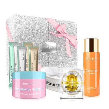 ALL STARS Geschenkset: Feuchtigkeitscreme, Vitamin-C Tonic, Body Butter, Gesichtsmasken, SPA-Headband